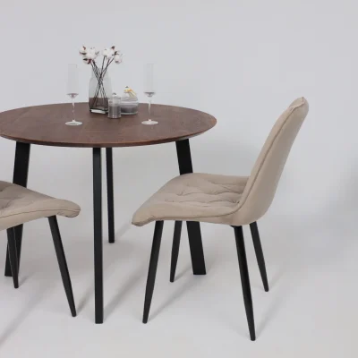 Стул ASTRA, 2, бежевый велюр HLR-08/черный_7