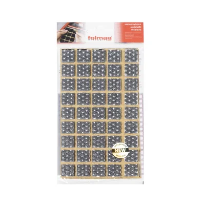 Подкладка самоприлипающая фетровая прорезиненная 15 х 15мм (1упак.=45шт), серая, Folmag_2