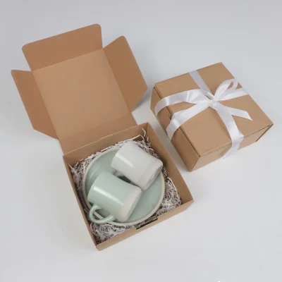 Подарочный бокс №5 (Кружка (2 шт.) + Блюдо малое (2 шт.) + Подарочная упаковка)_6