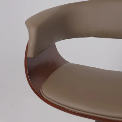 Стул барный ROSSI, экокожа, шоколадный C-5/черный_14