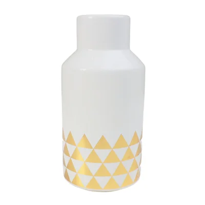 Ваза керамическая WEST, белый, 10,5*10,5*20см фотография