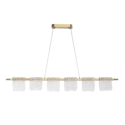 Светильник подвесной ST-Luce золотистый/прозрачный LED 1*36W 3000K VOILE фотография