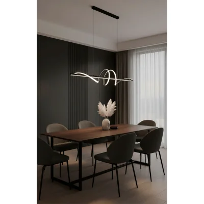 Светильник WAVE-2, потолочный, LED, 100 см, черный_3