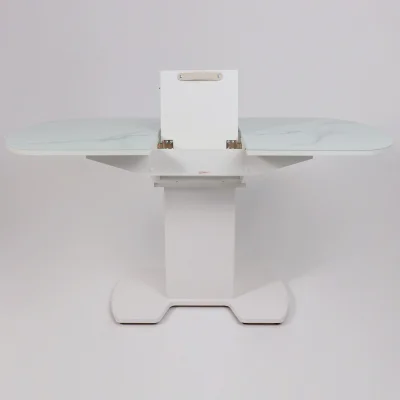 Стол КОРСИКА, фотопечать 1200(1515)*800, Мрамор белый 2/Белый матовый_21