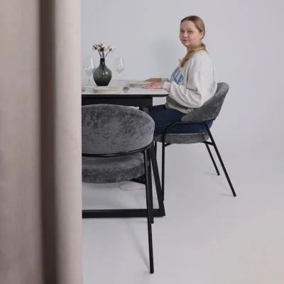 Кресло AV 350, антрацитовый шенилл Римини 14/черный_2