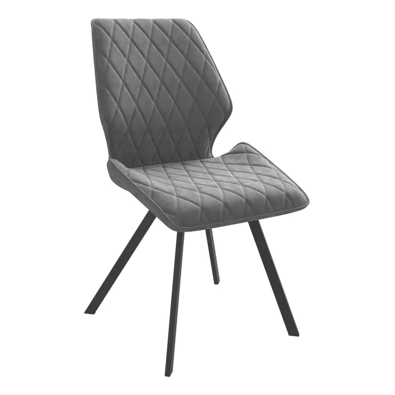 Стул Rafael M, b22 GREY LUX\черный фотография