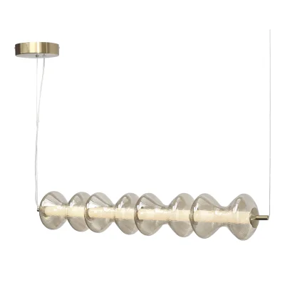 Светильник подвесной ST-Luce золото/коньячный LED 1*22W 3000K SPINE_3