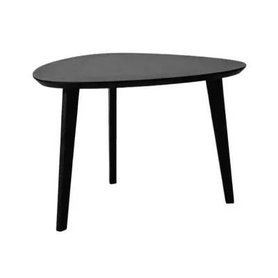 Стол журнальный DROOP-50, дуб черный/черный фотография