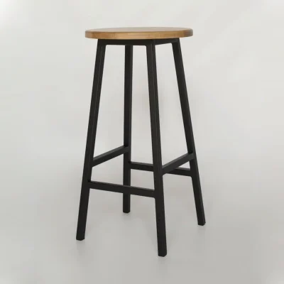 Стул полубарный SMH-63 ND, дуб натуральный/черный_7