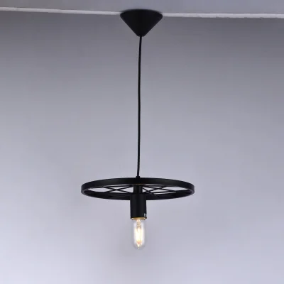 Светильник WHEEL, потолочный, E27, чёрный_3