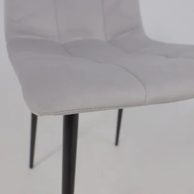 Стул AV 406-N, светло-серый бархат H-09/черный_16