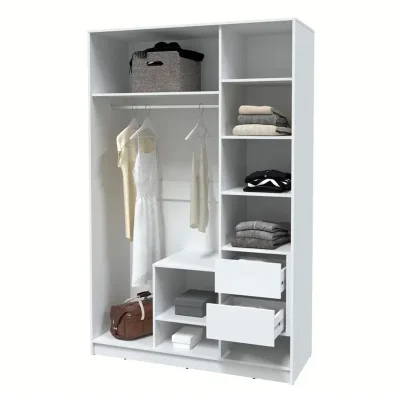 Шкаф КОНЦЕПТ Тренд КТ-Ш3, к.Белый/ф.Белый  (В2128хШ1360хГ547мм)_3