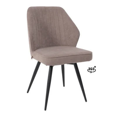 Стул MICHAEL-R1 360, b05 LATTE LUX\черный фотография