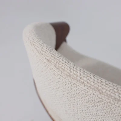 Кресло барное ANGARA, букле, кремовый Lisa 102/черный_12