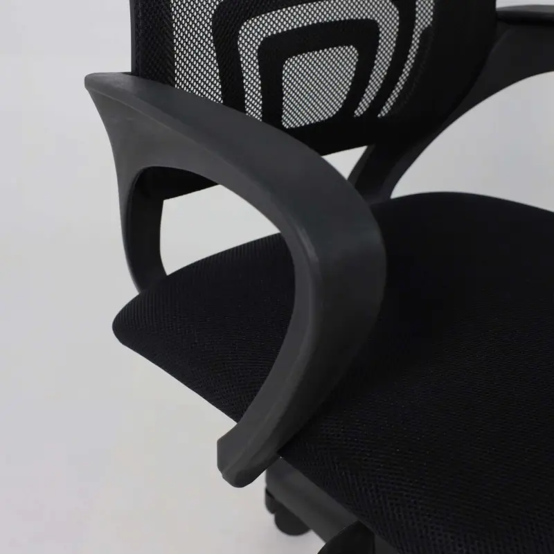 Кресло поворотное RICCI 695 Black, ткань/сетка, чёрный+сетка-черная_preview_8