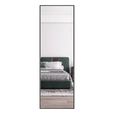 Зеркало бытовое в раме 1500*500мм ( черный, узкий), М-413 фотография