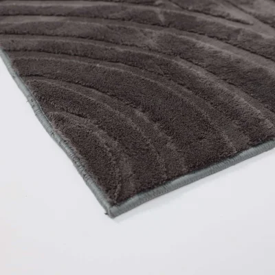 Ковер GEOMETRY FAUX FUR, геометрия, темно-серый 80*150см_3