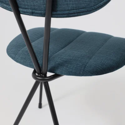 Стул TORI, темно-бирюзовый велюр VOSS 86/черный_20