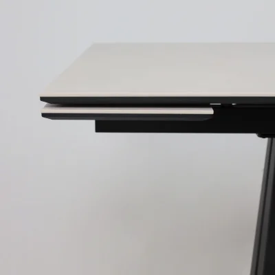 Стол AV 2119, МДФ+керамика, раздвижной 1200 (1800)*800 серый, матовый CARMEN LIDHT GREY/черный_12