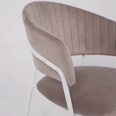 Стул AV 433, светло-коричневый бархат H-61/белый_9