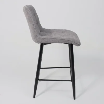 Стул BARON, барный, серый микровелюр CD2302-26/черный_10