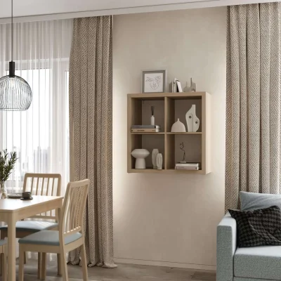 Стеллаж ФОРА 4  76х76х38см, дуб беленый_5