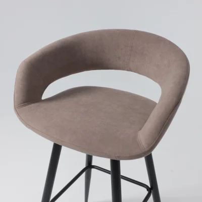 Стул барный BARNY-R 900, b05 LATTE LUX\черный_6