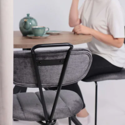 Стул TORI, серый велюр VOSS 15/черный_7