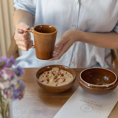 Кружка AURORA, фарфор, каштановый, 250мл_4