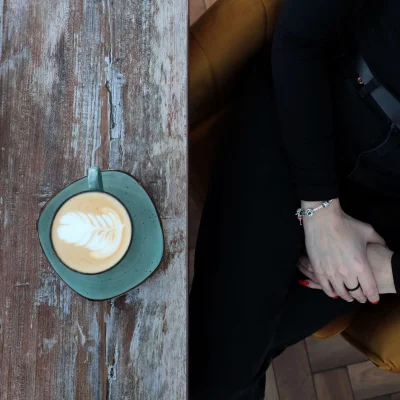 Кофейная чашка с блюдцем VITAL, фарфор, зеленый, 80мл_4