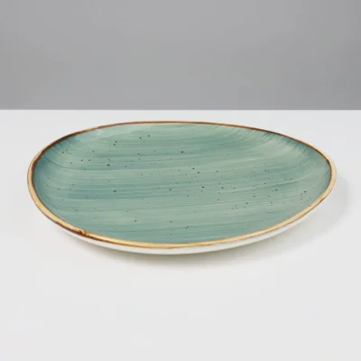 Блюдо VITAL, фарфор, зеленый, 27,5*25,5*3,1см_2