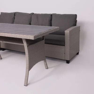 Комплект садовой мебели ROSEWOOD (диван 2шт, стол 1шт), серый_19