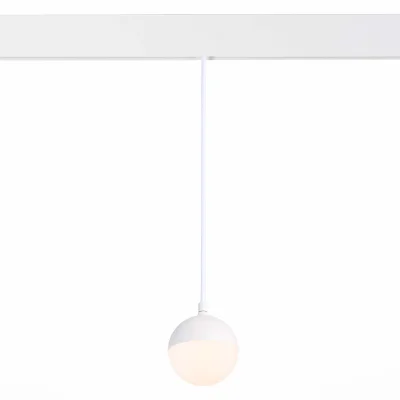 Магнитный трековый светильник подвесной Белый LED 1*7W 3000K 520Lm Ra>80 120° IP20 D90x SKYLINE 48_3