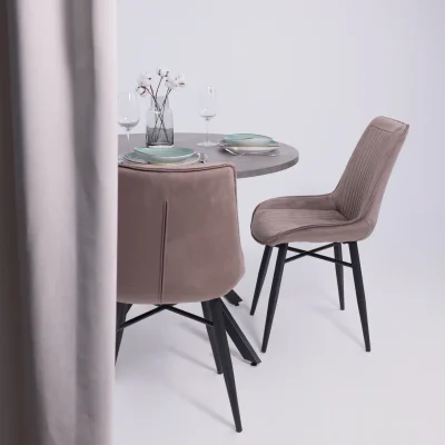 Стул Devis, бежевый велюр Bluvel 38/черный_3