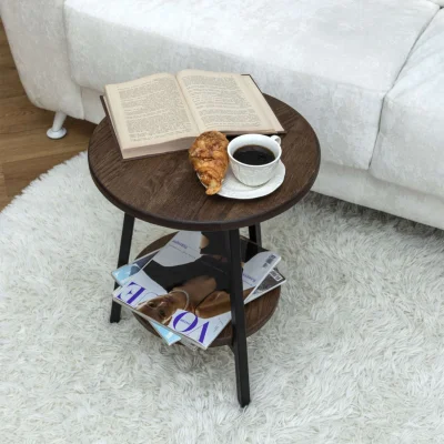 Стол журнальный CFT-42 DD, дуб мореный/черный_7