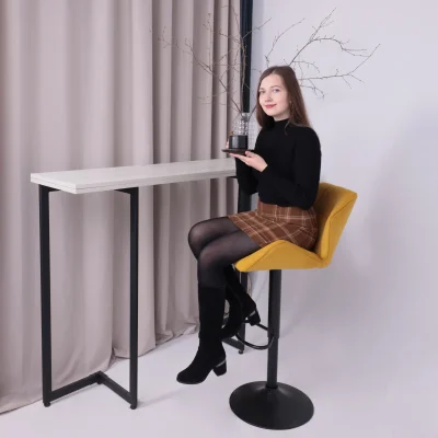 Кресло барное BERLIN GB, Velutto 56 горчичный велюр/черный_7