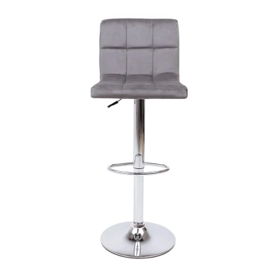 Стул барный LOGOS, (темно-серый велюр HCJ-40/хром)_4