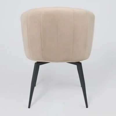 Кресло MELON, поворотное, бежевый велюр/черный_19