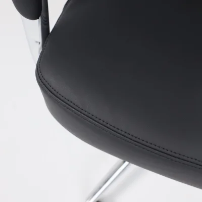 Кресло поворотное LOREAN, черная экокожа/хромированный металл_11