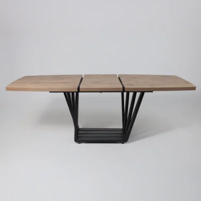 Стол KAMERON раздвижной, 1600(2050)*900 Дуб Веллингтон/черный_13