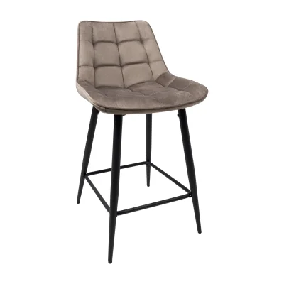 Стул LINX, полубарный, бежевый велюр G062-13/черный фотография