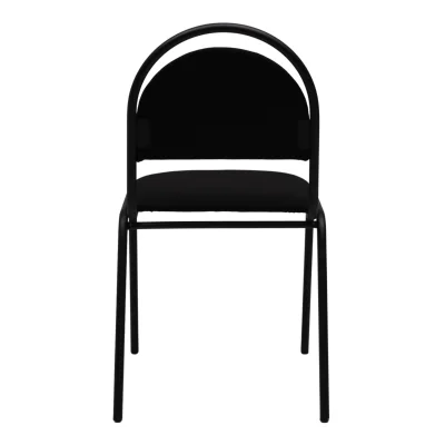 Стул на раме SEVEN BLACK C-11, ткань, черный_5