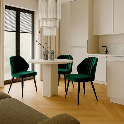 Стул MICHAEL-R1 360, d13 DARK GREEN LUX\черный_3