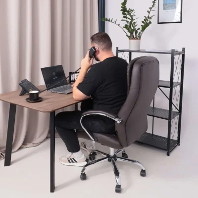 Кресло рабочее, поворотное RICHARD, коричневый_25