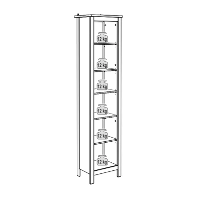 Прихожая Сага, серый. Комплект №5_12