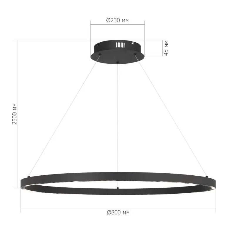 Светильник подвесной ST-Luce черный/черный LED 1*43W 4000K PARILLA_preview_6