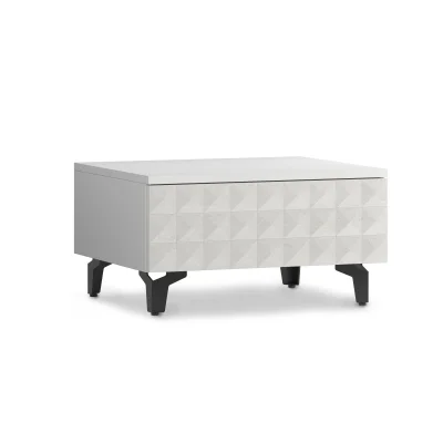 Стол-консоль SHTABE SIMPLE 7001 эко, Травертин-Белый-Черный фотография