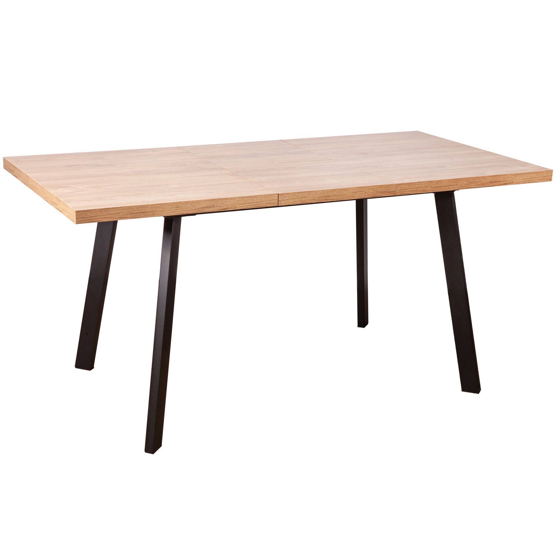 Стол Hagen 120 раздвижной, 1200(1600)*800, Дуб Канзас/Чёрный купить ...