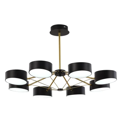 Светильник потолочный Черный, Золотистый/Черный LED 8*10W VALLE_5