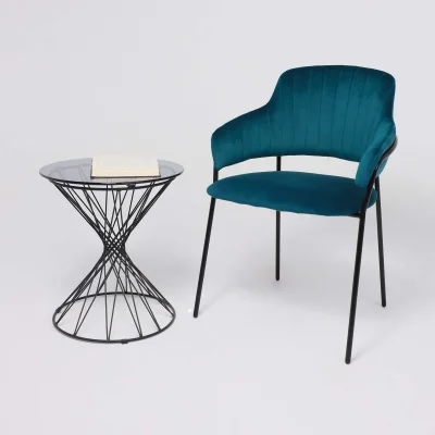 Стул AV 448, изумрудный бархат/черный_2